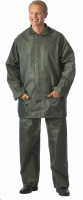 Костюм влагозащитный нейлон с ПВХ зеленый ,куртка/брюки